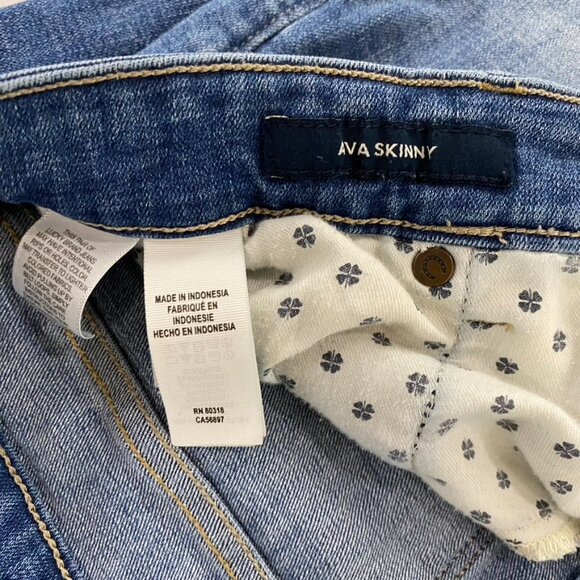 LUCKY BRAND | Blue Mid Rise Ava Skinny Jeans | Size 12/31 - Picture 11 of 12